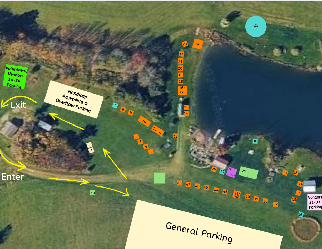 Nelson Psychic & Wellness Fair vendor and volunteer logistics map